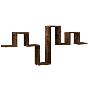 vidaXL Estanter&iacute;a pared madera ingenier&iacute;a roble ahumado 104,5x10x43 cm