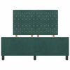 vidaXL Cama tipo Box Spring Verde oscuro 140 x 200 cm Terciopelo