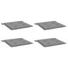 vidaXL Cojines de silla de jardín 4 uds tela Oxford gris 50x50x4 cm