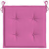 vidaXL Cojines de silla de jard&iacute;n 4 uds tela rosa 40x40x4 cm