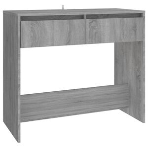 vidaXL Mesa consola madera de ingenier&iacute;a gris Sonoma 89x41x76,5 cm