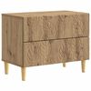 vidaXL Mesita de Noche Roble artisan 62 x 34,5 x 48 cm