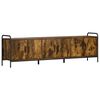 vidaXL Mueble de TV 146 x 33 x 50 cm Roble Ahumado