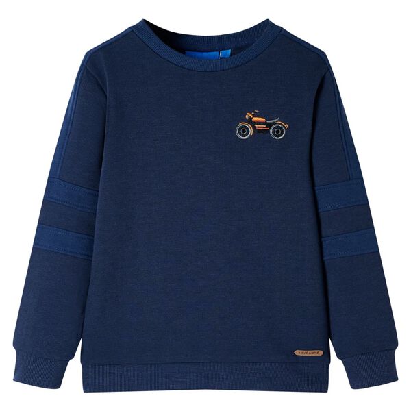 Sudadera infantil azul marino m&eacute;lange 116