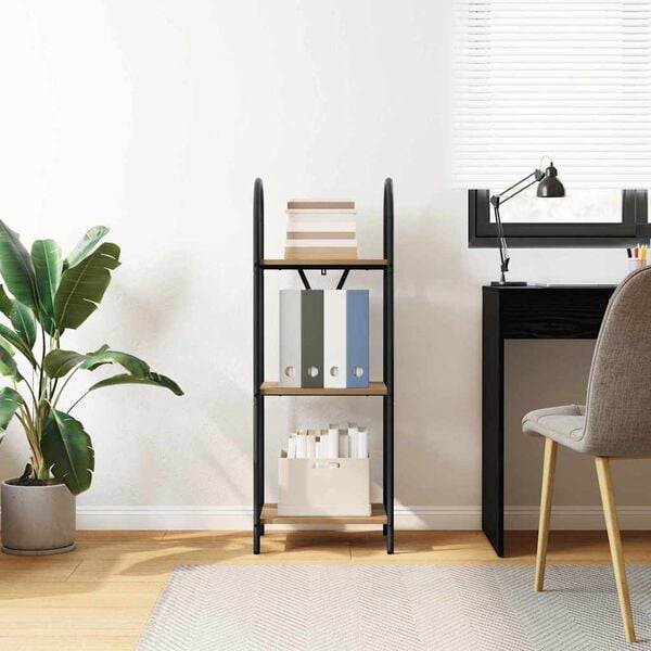 vidaXL Estante de libros Roble artesanal 40 x 30 x 109 cm