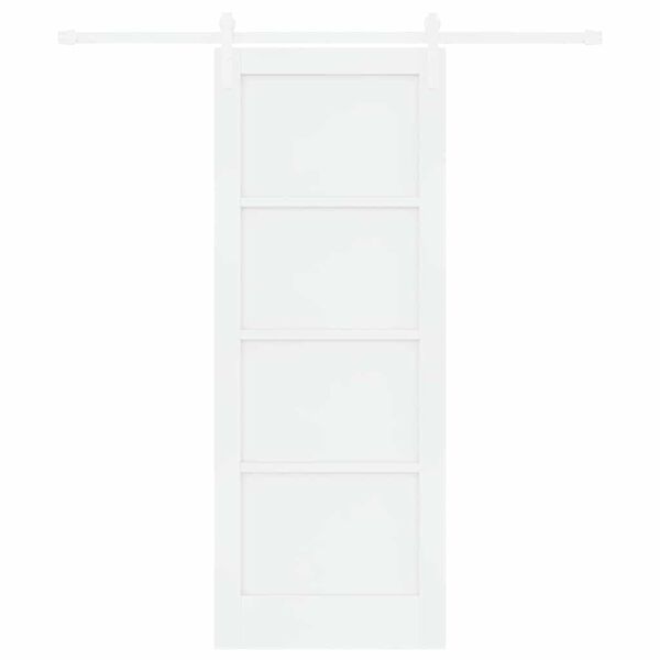 vidaXL Puerta Corredera 78 x 202 cm Madera de pino macizo