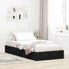 vidaXL Cama con almacenamiento Negro 90 x 190 cm Terciopelo