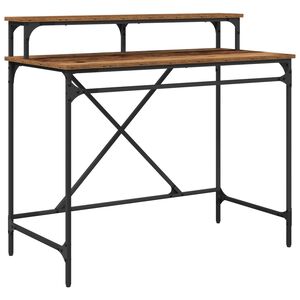 vidaXL Escritorio Madera Vieja 100 x 50 x 90 cm Madera de ingenier&iacute;a