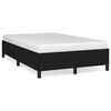 vidaXL Estructura de cama sin colch&oacute;n tela negro 120x190 cm