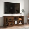 vidaXL Mueble de TV madera contrachapada marr&oacute;n roble 102x35,5x47,5 cm