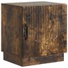 vidaXL Mesita de Noche Roble Ahumado 43 x 34,5 x 47 cm