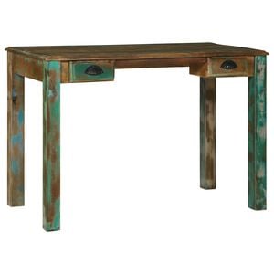 vidaXL Escritorio Marr&oacute;n 112 x 55 x 76 cm Madera s&oacute;lida recuperada