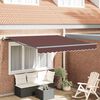 vidaXL Toldo retráctil automático burdeos 300x250 cm