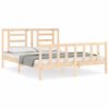 vidaXL Estructura de cama sin colch&oacute;n madera maciza de pino 160x200 cm