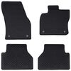vidaXL Alfombrilla de Coche 4 pcs Negro Adecuado para VW CADDY 2020-