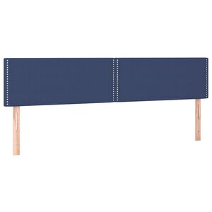 vidaXL Cabeceros tela azul 200x5x78/88 cm