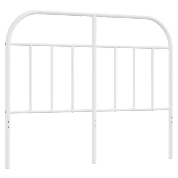 vidaXL Cabecero de metal blanco 120 cm