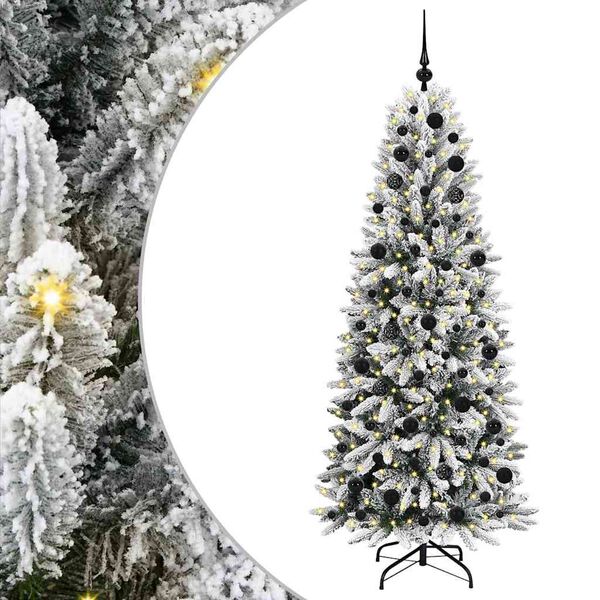 vidaXL &Aacute;rbol de Navidad artificial 180 cm PVC y Pl&aacute;stico y Acero y PE