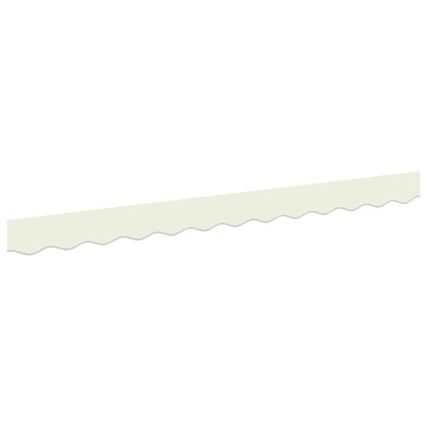 vidaXL Valance de toldo Crema 2.3 x 0.2 m Lona