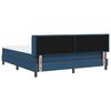 vidaXL Cama tipo Box Spring con colch&oacute;n Azul 200 x 180 cm Poli&eacute;ster