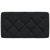 vidaXL Cabecero de cama acolchado tela negro 90 cm