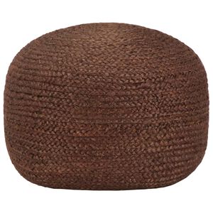vidaXL Puf tejido a mano marr&oacute;n 40x45 cm yute