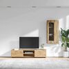 vidaXL Conjunto de mueble de TV Roble artesanal Madera de ingenier&iacute;a