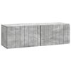 vidaXL Mueble para TV de pared Gris Hormig&oacute;n 98 x 31 x 30 cm