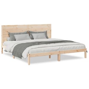 vidaXL Cama extralarga sin colchón madera maciza 180x220 cm