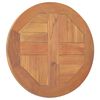 vidaXL Superficie de mesa redonda madera maciza de teca 2,5 cm 40 cm