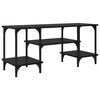 vidaXL Gabinete de TV Roble Negro 102 x 35 x 45,5 cm