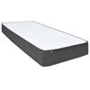 vidaXL Cama box spring tela gris oscuro 120x200 cm