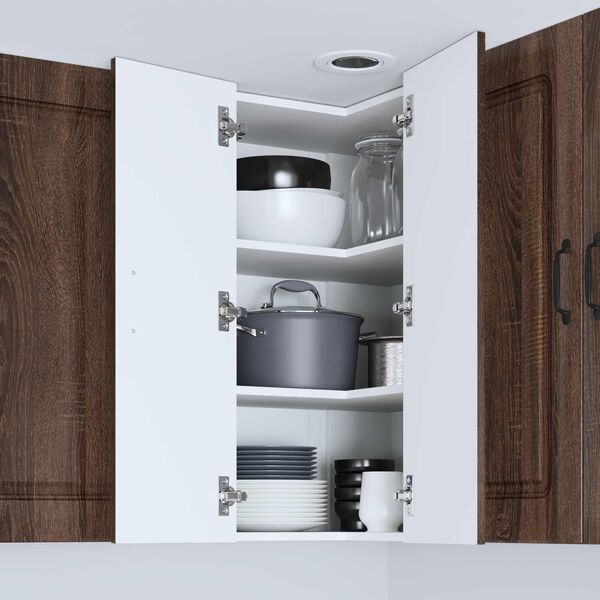 vidaXL Armario de cocina mural con puerta Roble Marrón 57 x 57 x 80 cm