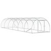 vidaXL Gallinero Plateado 600 x 150 x 100 cm Acero Galvanizado