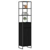 vidaXL Gabinete de Ba&ntilde;o con caj&oacute;n Roble Negro 40 x 30 x 180 cm