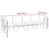 vidaXL Muebles de jardín 4 piezas con cojines madera maciza de acacia