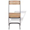 vidaXL Sillas de comedor 4 unidades madera maciza de teca