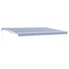 vidaXL Toldo Retr&aacute;ctil El&eacute;ctrico Azul y 4,5 x 3 m