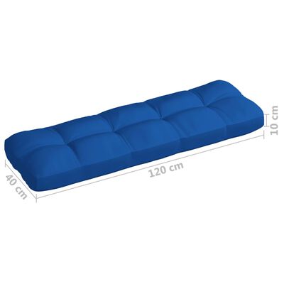 vidaXL Cojines para sofá de palets 7 piezas azul real