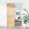 vidaXL Puerta corredera con herrajes madera maciza de pino 70x210 cm