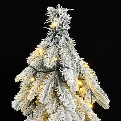 vidaXL Árbol de Navidad artificial con 300 LED y nieve 210 cm
