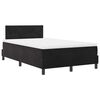 vidaXL Cama tipo Box Spring con colch&oacute;n Negro 120 x 200 cm Terciopelo