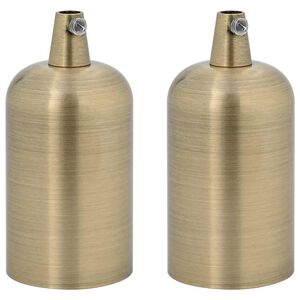 vidaXL Portal&aacute;mparas 2 uds bronce E27