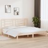 vidaXL Estructura de cama sin colch&oacute;n madera maciza de pino 200x200 cm