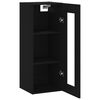 vidaXL Armario de pared negro 34,5x34x90 cm