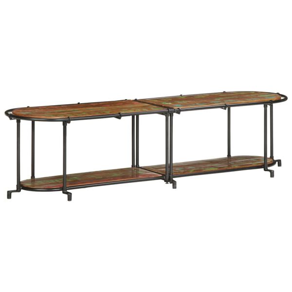 vidaXL Mueble de TV madera maciza reciclada 160x42x40 cm