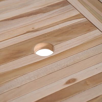 vidaXL Mesa plegable de jardín madera de teca maciza 160x80x75 cm