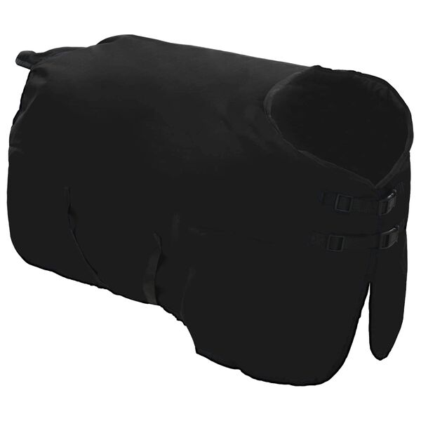 vidaXL Manta para Caballo Verde Oscuro y Negro 125 cm Poli&eacute;ster