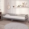 vidaXL Sof&aacute; cama sin colch&oacute;n madera maciza de pino gris 90x200 cm