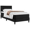 vidaXL Cama tipo Box Spring Negro 90 x 200 cm Cuero sint&eacute;tico